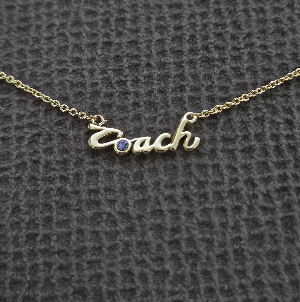 Coach Stationary Script🖋 "Coach" Necklace - Picture 15 of 15